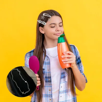 Produktbild von 10-teilige Sternen-Haarclips und 1-teilige Sternen-Halskette aus Metall - Modische und einfache Haarclips als Bekleidungsaccessoires
