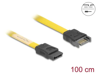 Immagine prodotto di Delock SATA 6 Gb/s Verlängerungskabel 100 cm gelb