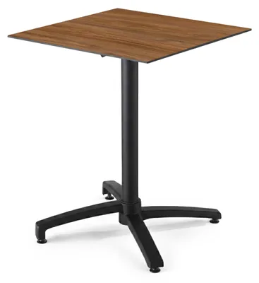 Produktbild von Terrassentisch 70 cm, klappbar, Laminat Eiche bernsteinfarben - Oviala Opéra