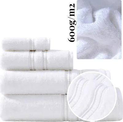 Produktbild von Bambus-Badetuch 50x90 cm aus der Harmony Kollektion, 600 g/m²