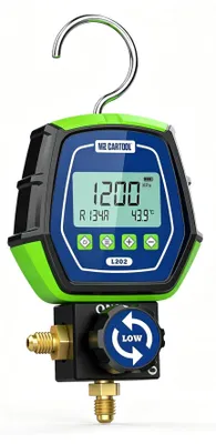 Productafbeelding van Digitale Lagedruk Gasdrukmeter HVAC Koelmiddelspruitstuk Digitale Manometers