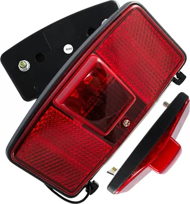 Produktbild von 2K LED Fahrradlicht für Gepäckträger + Dynamo-Reflektor