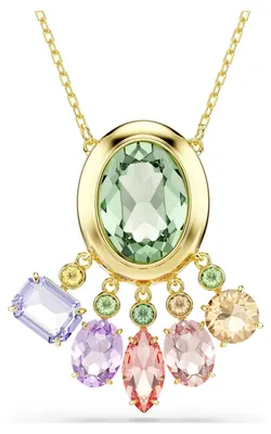 Produktbild von Swarovski Halskette Uni Gema Anhänger Mehrfarbig Goldlegierungsschicht 5741587