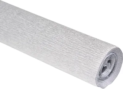 Produktbild von Floristen-Krepppapier, 50 x 250 cm, 128 g/m², farbfest Alu-Silber