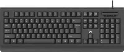 Obrázek produktu pro Ewent EW3286, Plná velikost (100 %), Kabel, USB, Membránový spínač, QWERTY, Černá