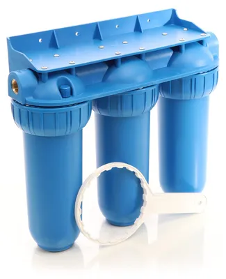 3-Stufen-Wasserfilter 32,89 mm (1") mit Sediment- und Aktivkohlefilter