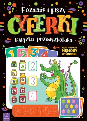 Immagine prodotto di AKSJOMAT Ich treffe und schreibe Zahlen. Vorschulkinderbuch. Speicherkarten im Inneren