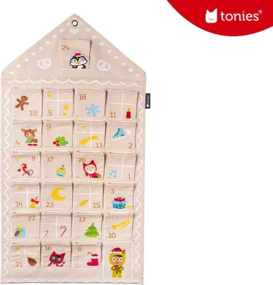 Produktbild von tonies Adventskalender 2023 Lebkuchenhaus – Individuell Befüllen für Kinder