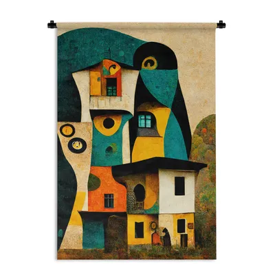 Obrázek produktu pro MuchoWow® Tapiserie na zeď Abstraktní - Design - Home - Vintage - Art 90x135 Tapiserie Dekorace na zeď Šála