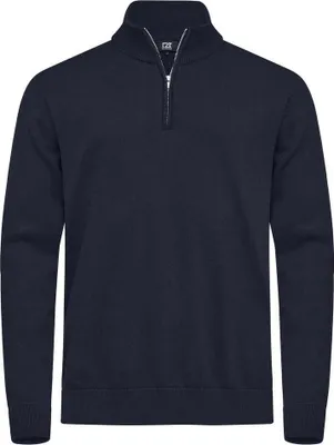 Immagine prodotto di Cutter & Buck - Maglione con zip a metà "Oakville" da uomo, modello ET981 (taglia M), colore blu navy scuro