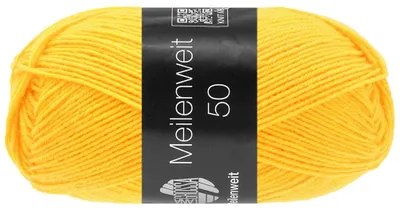 Produktbild von Lana Grossa - Meilenweit 4-fach 50g 1421 kanariengelb