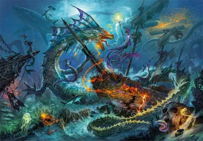 Obrázek produktu pro Puzzle 3000 HQ Podvodn bitva