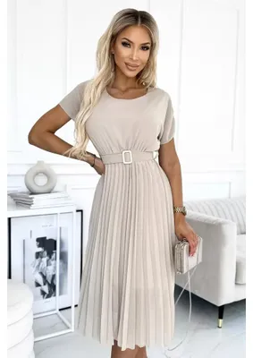 Productafbeelding van Numoco Dames mini-jurk Mia, beige, universeel