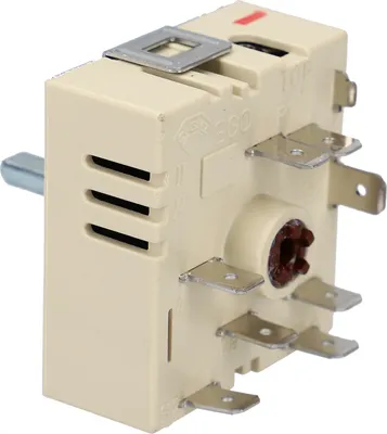 Produktbild von Zweikreis Energieregler Schalter rechtsdrehend für EGO 50.55021.100 5055021100 Herd Kochfeld