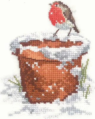 Obrázok produktu pre Súprava na vyšívanie krížikom "Gartenfreund (L)", počítanie vzoru, SCGF1040-E, 9x11cm