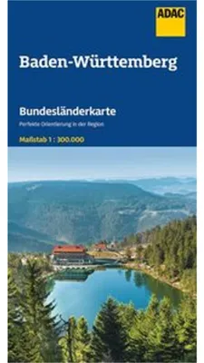 Obrázok produktu pre Mapa nemeckých spolkových krajín ADAC 11 Bádensko-Württembersko 1:300 000