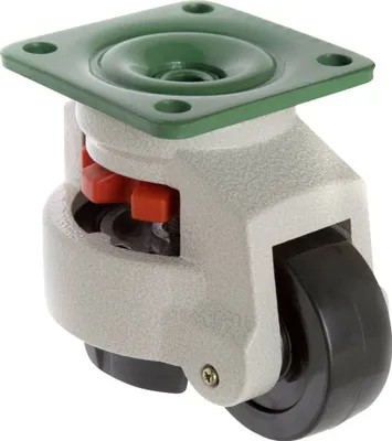 Produktbild von TOOLCRAFT TO-5137968 Lenkrolle 73 mm nivelierbar mit Anschraubplatte Tragfähigkeit (max.): 750 kg