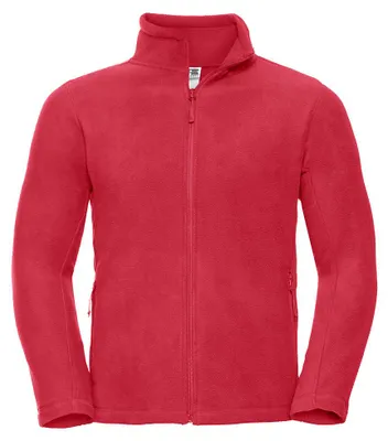 Image de Russell - Veste polaire à fermeture éclair intégrale pour hommes - Pour l'extérieur LT4974 (3XL) (rouge)