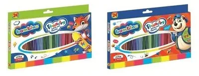 Productafbeelding van Flamastry, 24 kleuren, BAMBINO