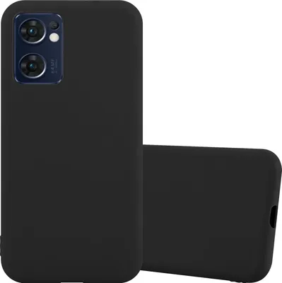 Produktbild von Cadorabo Hülle für Oppo FIND X5 LITE / Reno7 5G Schutzhülle in Schwarz Handyhülle TPU Silikon Etui Case Cover