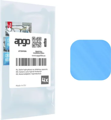 Produktbild von apgo 4 Stück Hybrid Kameraschutz, Kamera-Schutzglas kompatibel mit Tecno Pop 4 LTE, Linsenschutz, 9H Härte, Schutz für Kameraobjektiv, Anti-Kratzer, transparent