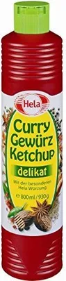 Obrázok produktu pre Hela kečup s kari korením jemný sladko pikantný tón 800 ml 6 balení