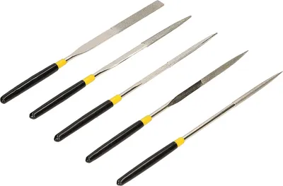 Obrázek produktu pro KOTARBAU® Sada diamantových jehlových pilníků 5 ks 160 mm na kov Profesionální sada
