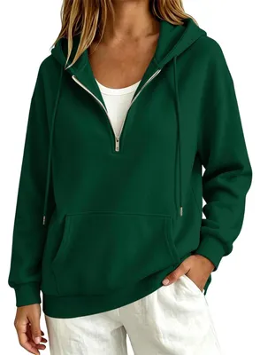 Imagen del producto de Sudadera holgada con capucha para mujer, talla XXL