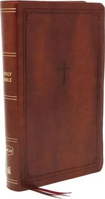 Zdjęcie produktu dla Nkjv, Reference Bible, Personal Size Large Print, Leathersoft, Brown, Red Letter Edition, Comfort Print