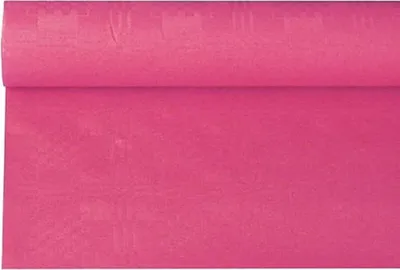 Produktbild von Papstar Papiertischtuch mit Damastprägung 6 m x 1,2 m fuchsia, 12 x 1 Rolle