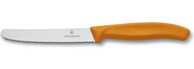 Image de Lot De 2 Couteaux De Table Ou à Tomate 10 Cm Orange - Swissclassic - Victorinox