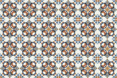 Produktbild von Fliesenaufkleber 15x15 cm – 24 Stück – Selbstklebend – Wasserfest – Pflegeleicht – Hitzebeständig – Für Küche & Bad – Geometrische Kreise und Sterne