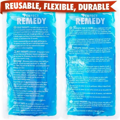 Productafbeelding van Koelkompres 2 stuks, 30.5 x 15.2 cm, koud en warm, blauw, voor sportblessures