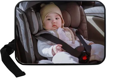 Produktbild von Sonstiges Kinderautositz-Zubehör, Babyspiegel, großer Rückspiegel, 23.5 cm*15 cm, 360° schwenkbar, Autospiegel, Rücksitzspiegel, Baby Auto Spiegel