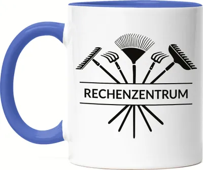 Produktbild von Rechenzentrum Tasse Blau Hobby-Gärtner IT Informatiker Witz Pflanzen Garten Geschenkidee