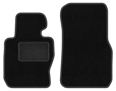 Image de Tapis avant en moquette pour BMW 3 F30 2012-2019 (Sedan xdrive) – 2 pièces, noirs, sur mesure – Wielganizator LUX