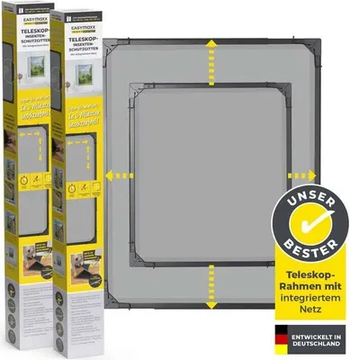 Produktbild von EASYmaxx Insect Protect - Teleskop-Insektenschutzgitter - anthrazit - 2er-Set