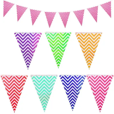 Immagine prodotto di Solidchoice - Ghirlande di bandierine per matrimoni e camerette dei bambini - Personalizzabili e colorate