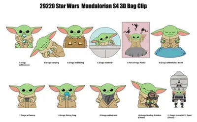 Produktbild von Star Wars 3D PVC-Taschenanhänger Best of Grogu Serie 1 Display (24)