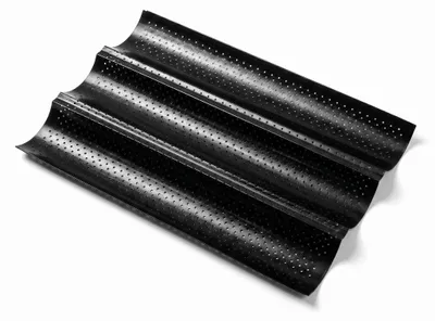 Baguette-Backform 3-fach, 38x24 cm, antihaftbeschichtet