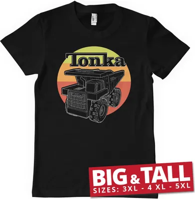 Produktbild von Tonka Retro Truck Big & Tall T-Shirt - 3XL - Black