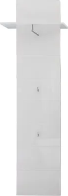 Image de Amira Armoire murale, 1 tablette de rangement, 1 tringle et 2 crochets, blanc.