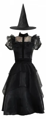 Image de PartyPro Costume Robe Sorciere Chic 7 - 9 ans