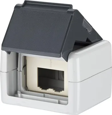Immagine prodotto di Modulo METZ CONNECT IP44 custodia da incasso grigia non equipaggiata per 2 moduli