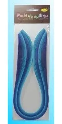 Image de Bandes de papier pour quilling 3 mm x 50 cm, bleues, 100 pièces - Galeria Hobby