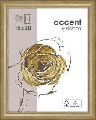 Image de Cadre en bois Nielsen Ascot doré 13 x 18 cm