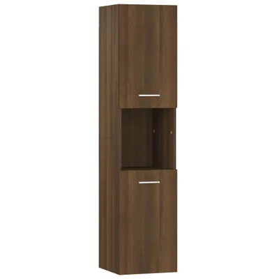 Obrázek produktu pro Koupelnová skříňka hnědý dub 30 x 30 x 130 cm kompozitní dřevo