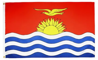 Produktbild von Flagge Kiribati - 150 x 90 cm - Fahne der Republik Kiribati aus feinem Polyester