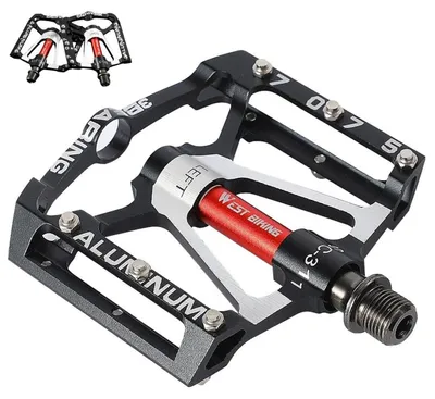 Produktbild von Fahrradpedale CNC Aluminium 3 Dichtlager rutschfest 9/16 Zoll MTB E-Bike Rennrad BMX