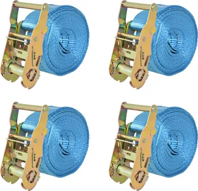 Obrázek produktu pro Ráčnové upínací pásy, 4 ks, 2 tuny, 6mx38mm, modré
